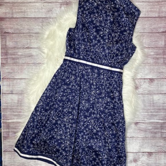 MAISON JULES Floral Button Down Striped Dress - Picture 4 of 9